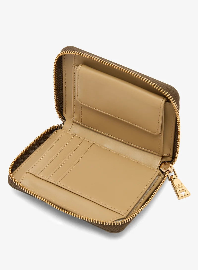 Love Moschino  Embossed Q PU Wallet for Women | Best Price UAE